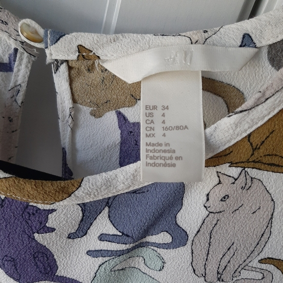 H&M Cat Camouflage T-shirt - Picture 3 of 3